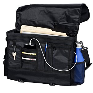 Additional Image 3 - a black bag with a blue bottle and a blue sprayer