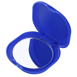 Additional Image 2 - a blue compact mirror with a round mirror