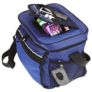 Additional Image 2 - a blue bag with a black strap