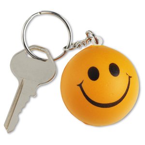 Additional Image 3 - a key chain with a smiley face on it