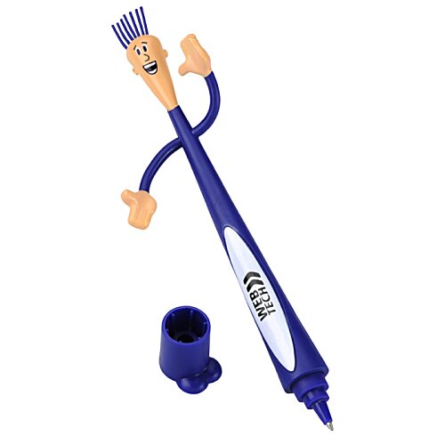 Additional Image 4 - a blue pen with a cartoon character