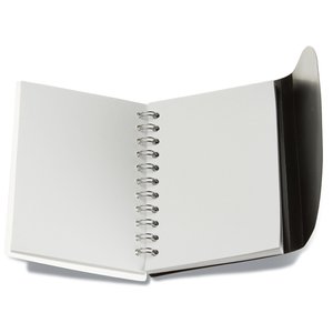 Additional Image 1 - a white notebook with black cover