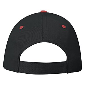 Additional Image 1 - a black hat with red accents