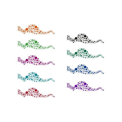 Additional Image 1 - a group of colorful dinosaur tails