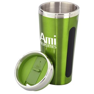 Additional Image 1 - a green and silver tumbler