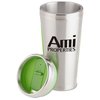 View Image 3 of 3 of Dual Grip Travel Tumbler - 15 oz. - Silver