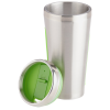 Additional Thumbnail Image 1 - a silver cup with a green lid