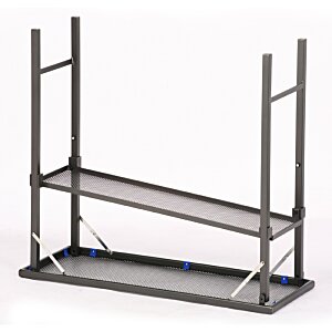 Additional Image 5 - a black metal shelf with blue lights