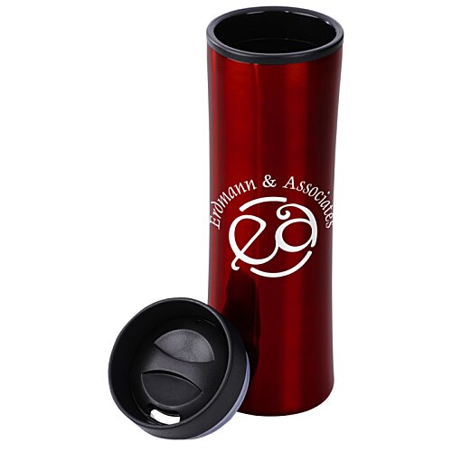 Additional Image 1 - a red and black cylindrical container