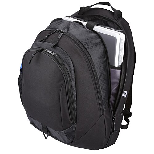 Additional Image 2 - a black backpack with a laptop in it