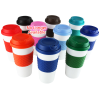 View Image 2 of 3 of Colour-Banded Classic Coffee Cup - 16 oz.