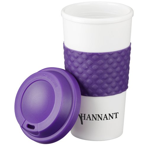 Additional Image 2 - a purple and white coffee cup