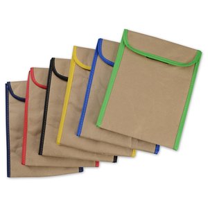 Additional Image 4 - a group of brown folders with different colored edges