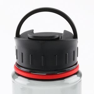 Additional Image 4 - a black and white bottle with a black cap