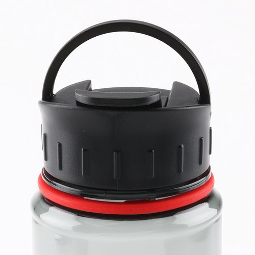 Additional Image 4 - a black and white bottle with a black cap