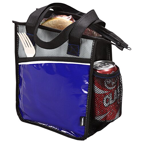 Additional Image 1 - a blue and black bag with a black strap