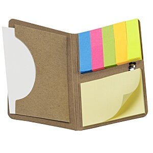 Additional Image 1 - a brown folder with colorful sticky notes