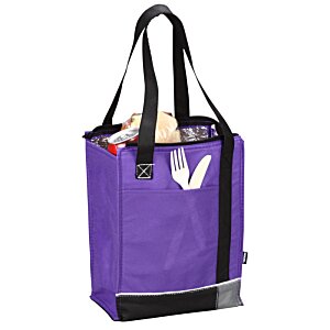 Additional Image 2 - a purple bag with black straps