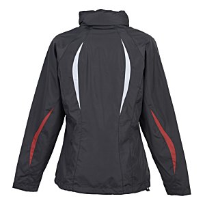 Additional Image 2 - a black jacket with red stripes