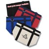 View Image 2 of 3 of Rugby Stripe Mini Boat Tote - Closeout