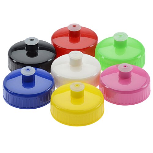 Additional Image 2 - a group of colorful plastic caps