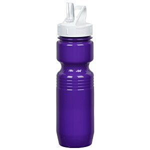 Additional Image 3 - a purple water bottle with white cap