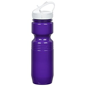 Additional Image 4 - a purple water bottle with a white lid