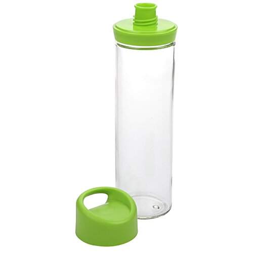 Additional Image 1 - a plastic water bottle with a green cap
