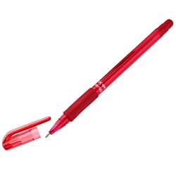 a red pen with a red cap