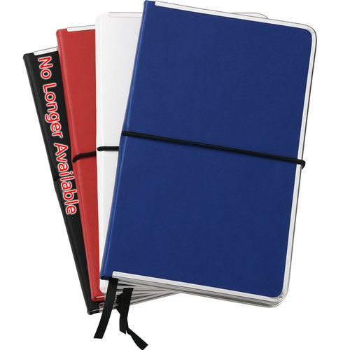Additional Image 1 - a blue notebook with a black string