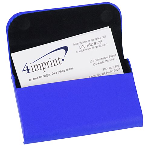 Additional Image 1 - a blue and black card holder