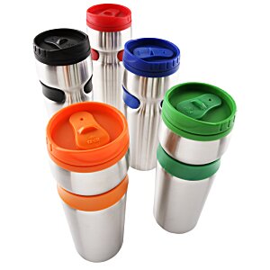 Additional Image 2 - a group of stainless steel cups