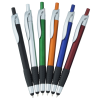 View Image 2 of 4 of Simplistic Stylus Grip Pen - Metallic - Silver