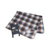 View Image 3 of 3 of Galloway Travel Blanket - Blue/Rust Plaid