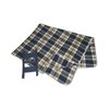 View Image 3 of 3 of Galloway Travel Blanket - Blue/Cream Plaid
