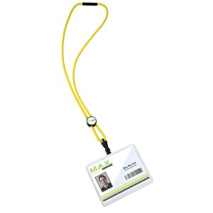 Additional Image 1 - a yellow lanyard with a white rectangular object