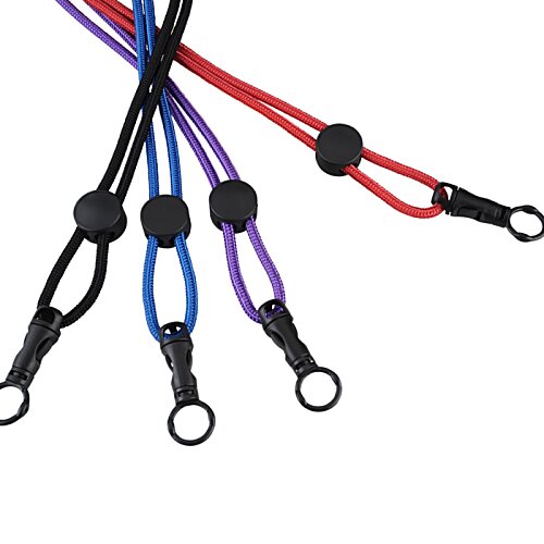 Nylon Power Cord Lanyard - Round Image 2 of 2