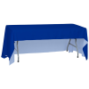 View Image 2 of 5 of Serged Open-Back Polyester Table Throw - 6' - Full Colour