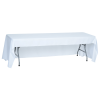 View Image 2 of 3 of Open-Back Polyester Table Throw - 8' - Front Panel - Full Colour