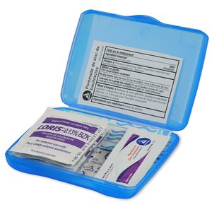 Additional Image 1 - a blue plastic case with a few items in it