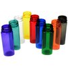 a group of colorful plastic bottles