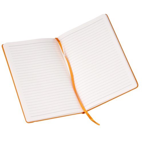 Additional Image 1 - a white notebook with orange band