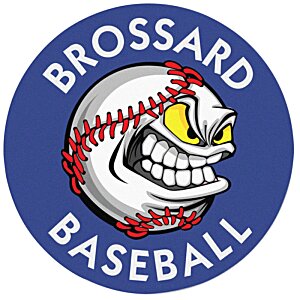 Additional Image 1 - a blue circle with a cartoon baseball face