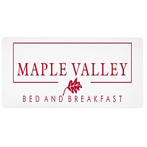 Additional Image 1 - a white rectangular sign with red text
