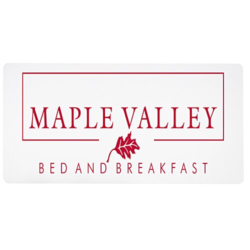 Additional Image 1 - a white rectangular sign with red text