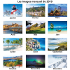 View Image 6 of 6 of CD Case Desk Calendar - French