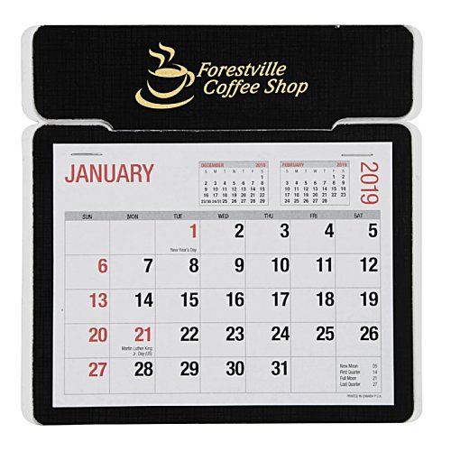 Additional Image 2 - a calendar with a black and white cover