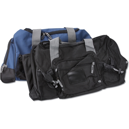 Additional Image 1 - a black and blue duffel bag