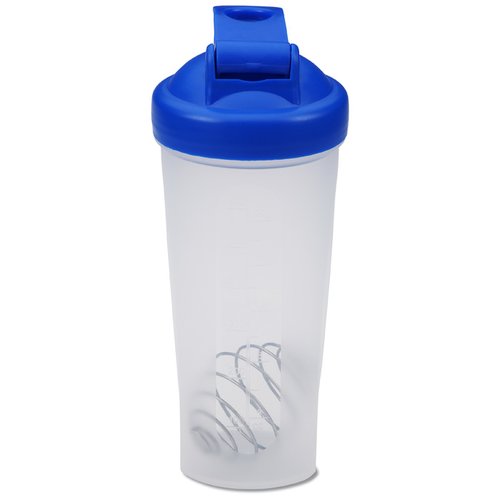 Additional Image 4 - a plastic shaker with a blue lid