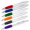 View Image 2 of 2 of Curvy Pen - Silver Brights